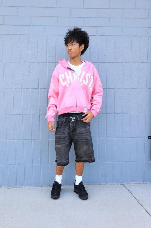 Pink CHRIST Zip Up