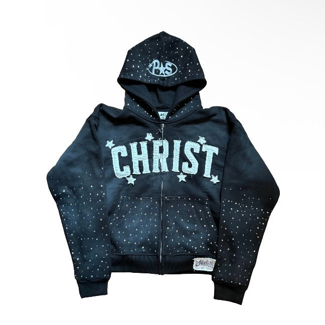 Black CHRIST Zip Up